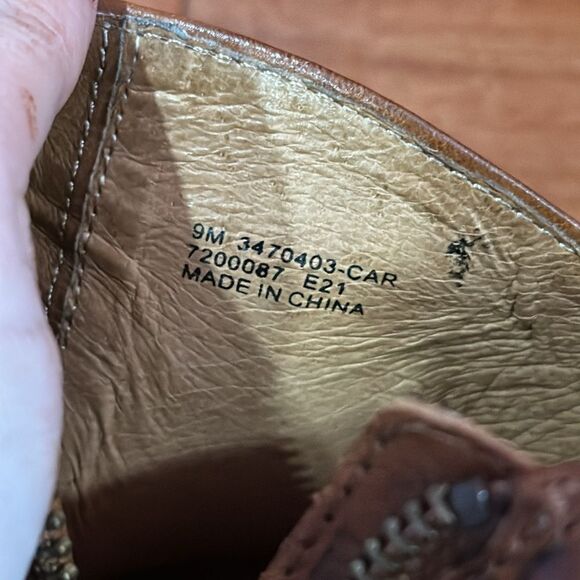 Frye Women's Reed Shootie Ankle Boot Caramel size 9 - Picture 8 of 12